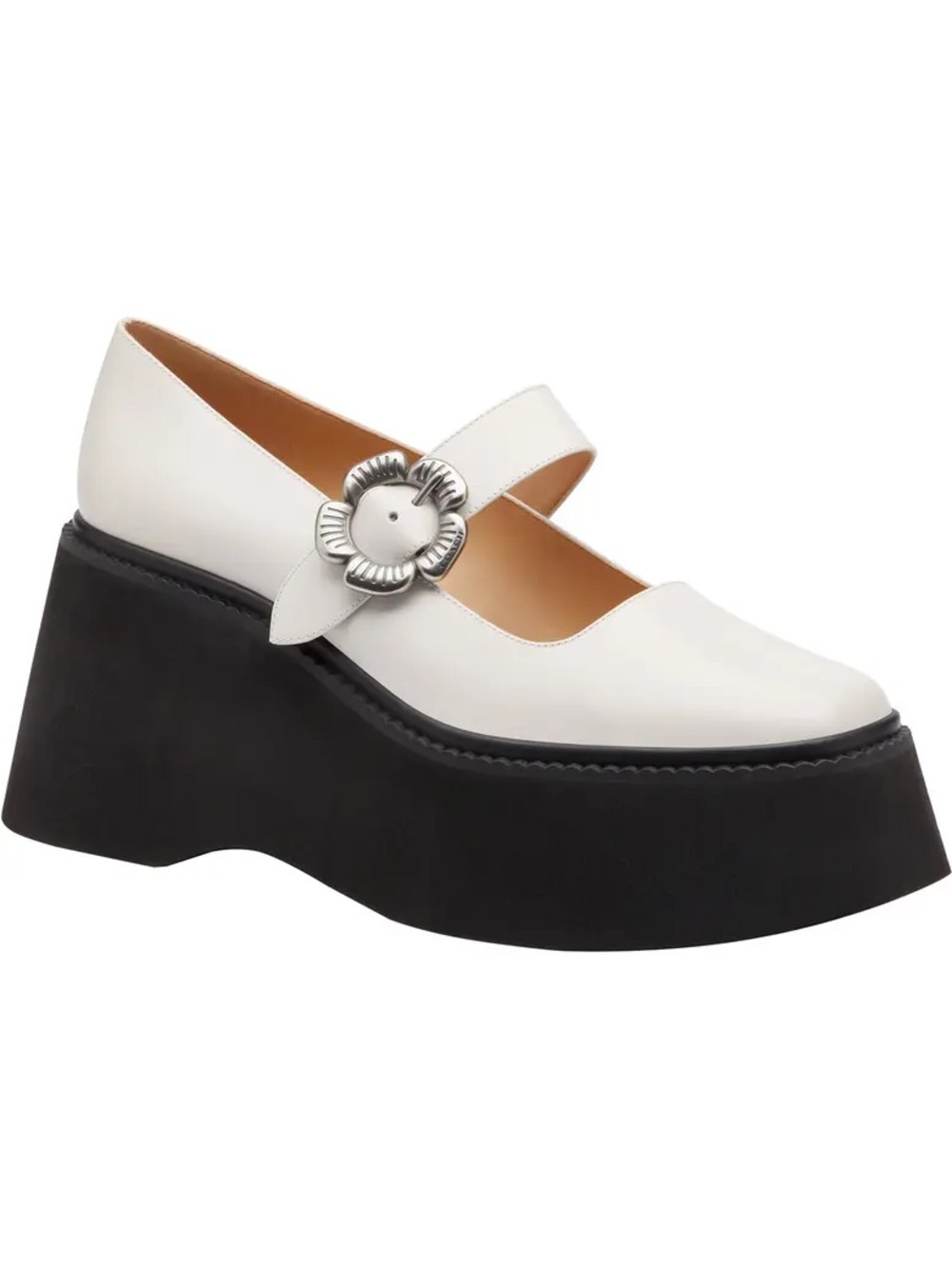 Coach tea rose mary Jane platform pumps